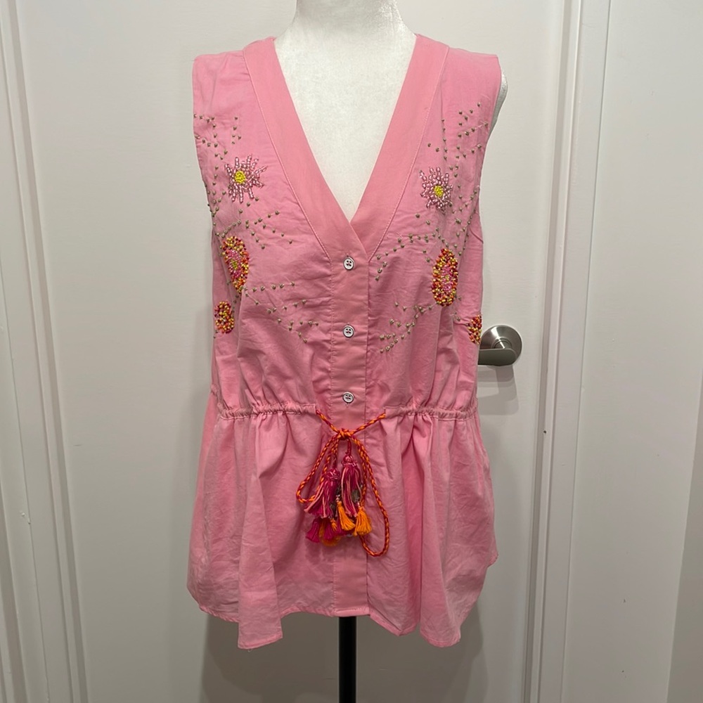 ANTHROPOLOGIE Sleeveless top size M $35